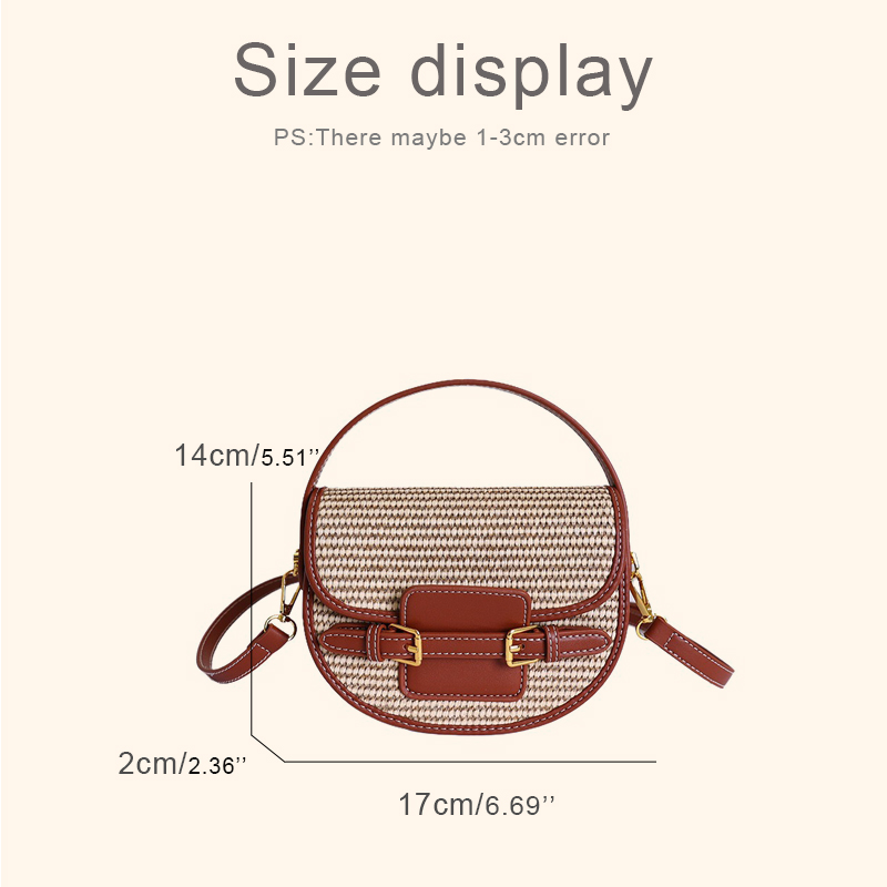 England Style Mini Straw Saddl - Saddle Bag Leather reseña y precio