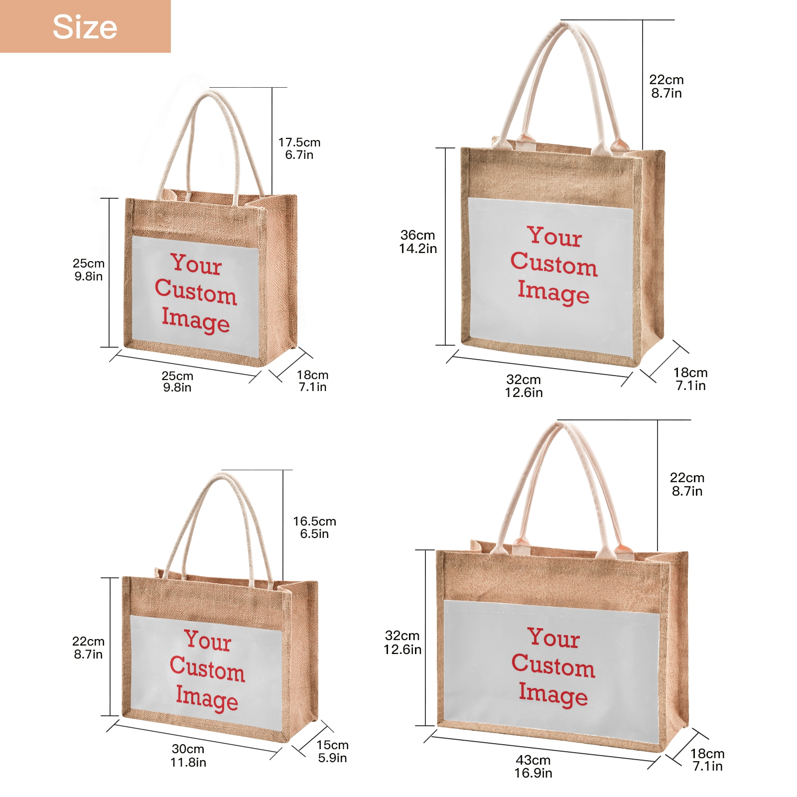 Portable Burlap Jute Shopping  - Women Bags Jute reseña y precio