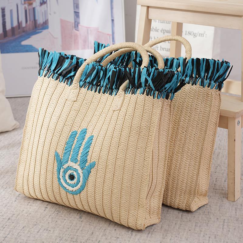 Natural Jute Straw Tote Bag Fr - Women Bags Jute reseña y precio
