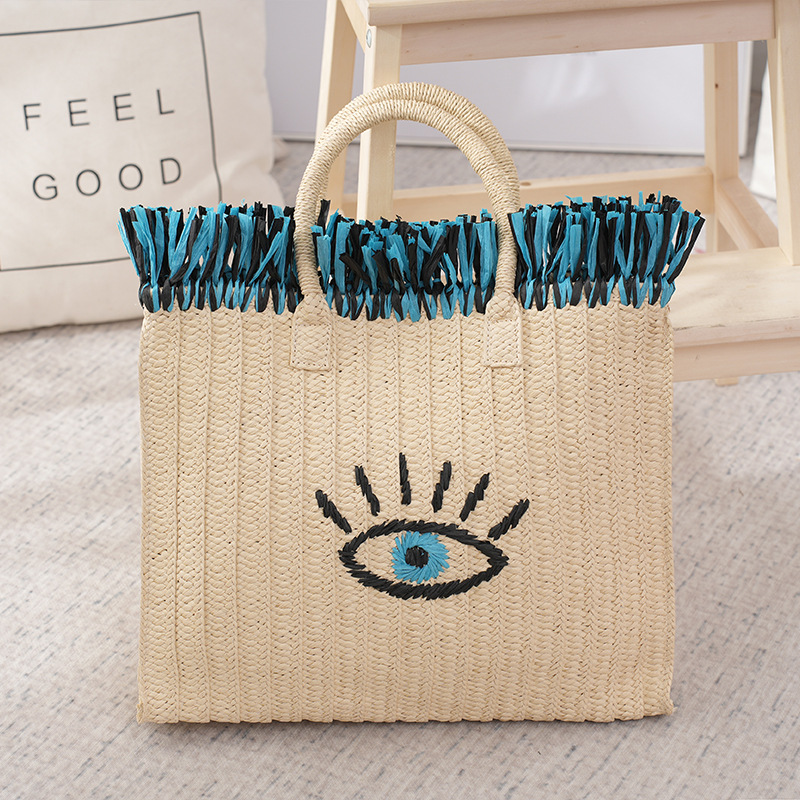 Natural Jute Straw Tote Bag Fr - Women Bags Jute reseña y precio