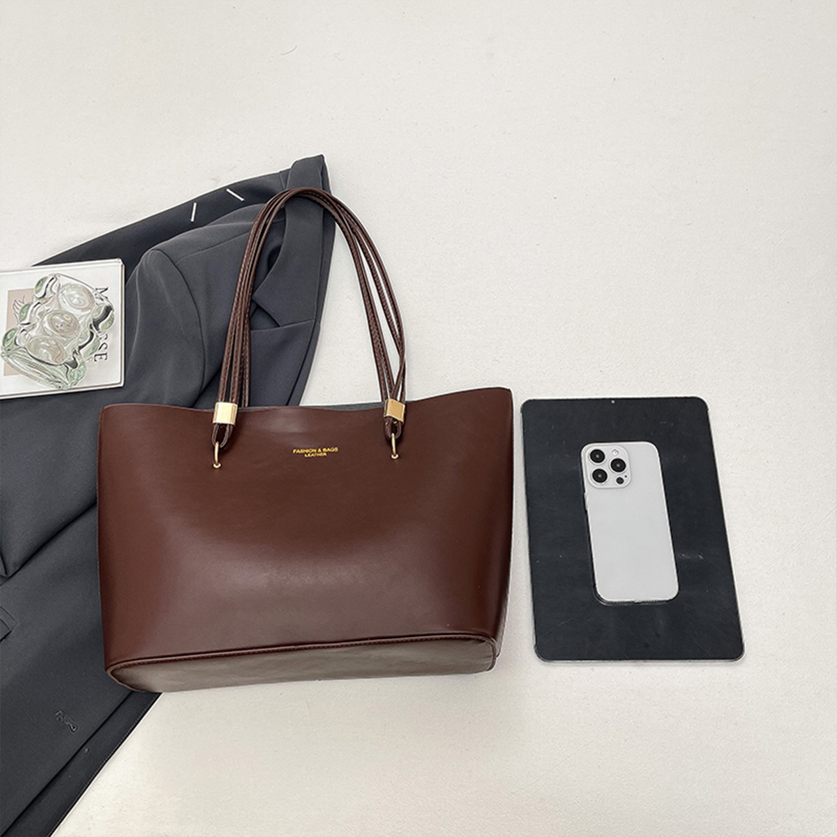 For Daily Use Fashion Tote Bag - Women Bags Gold reseña y precio