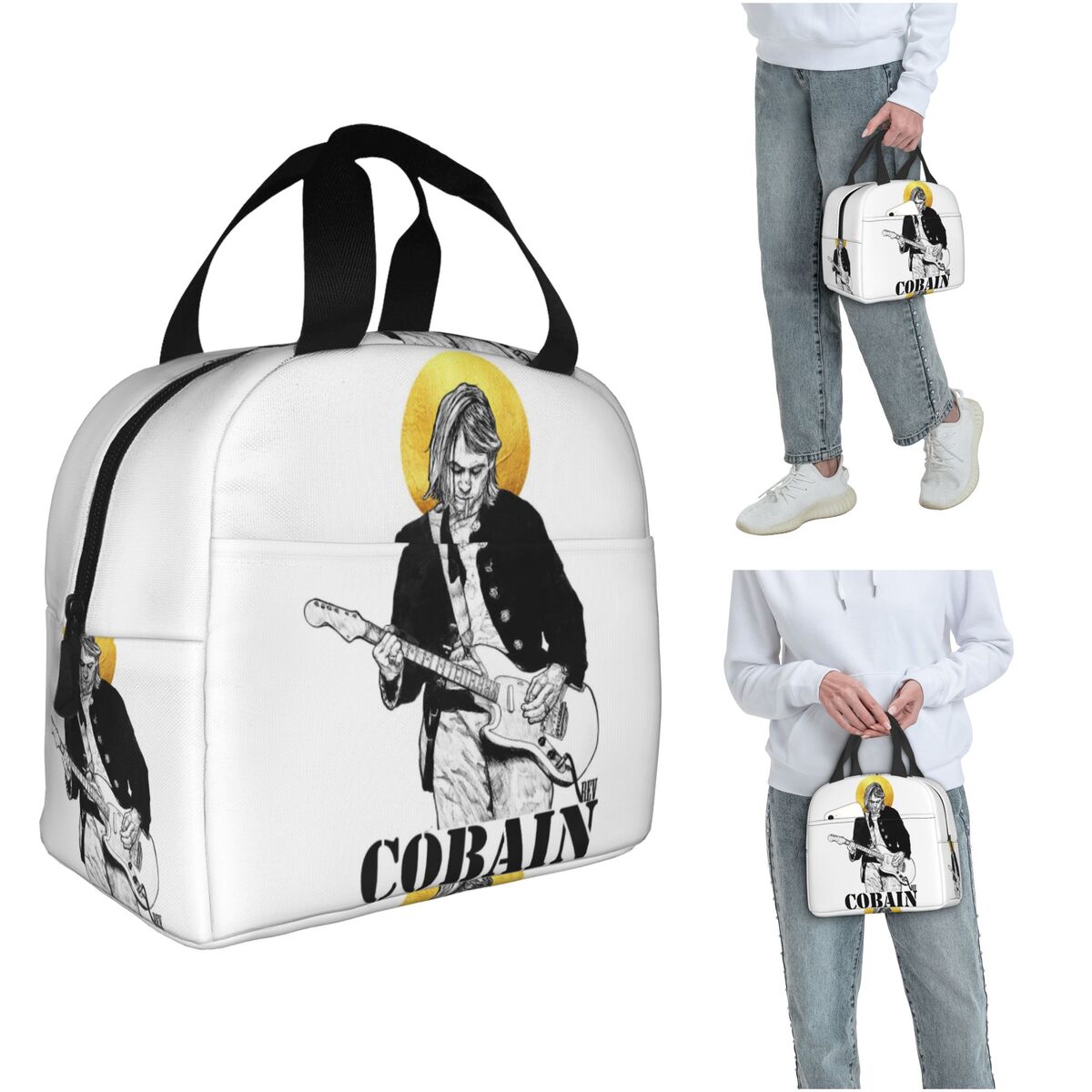 Kurt Cobain Insulated Lunch Ba - Women Bags Kurt reseña y precio