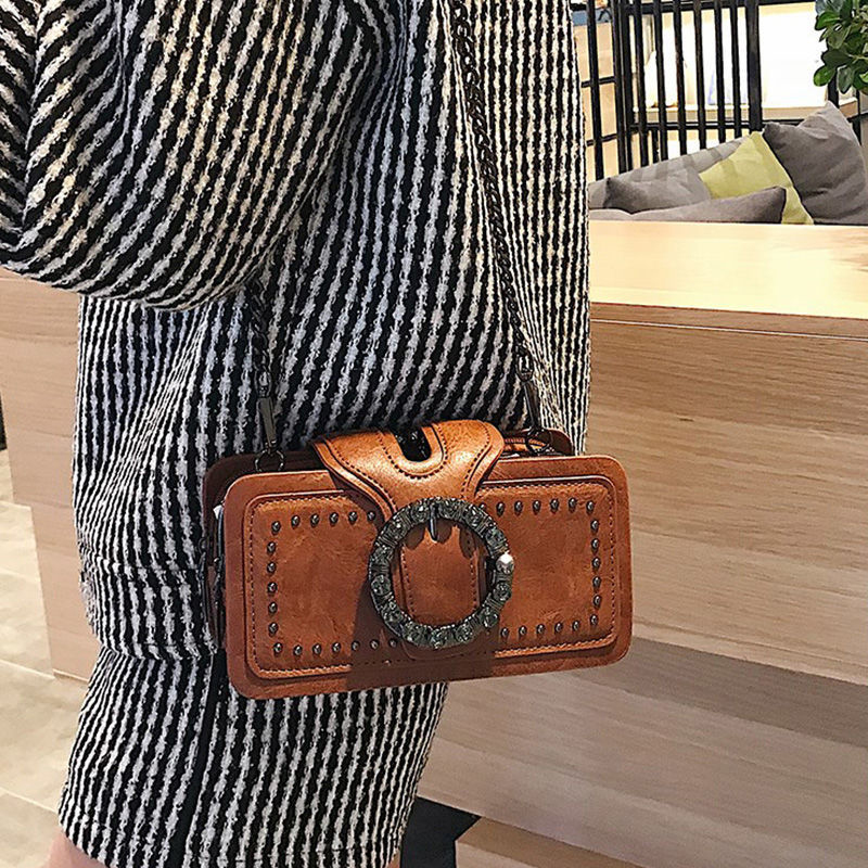 Vintage Round Rhinestone Buckl - Women Bags Kurt reseña y precio