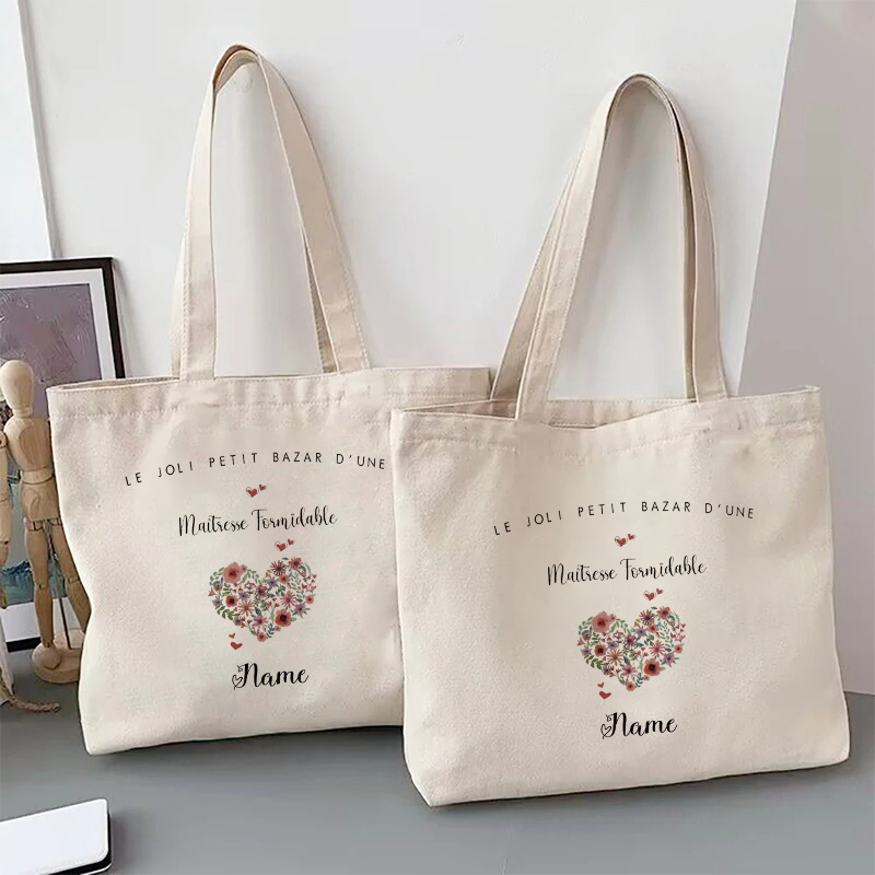 Personalized Name ATSEM Super  - Women Bags Jute reseña y precio