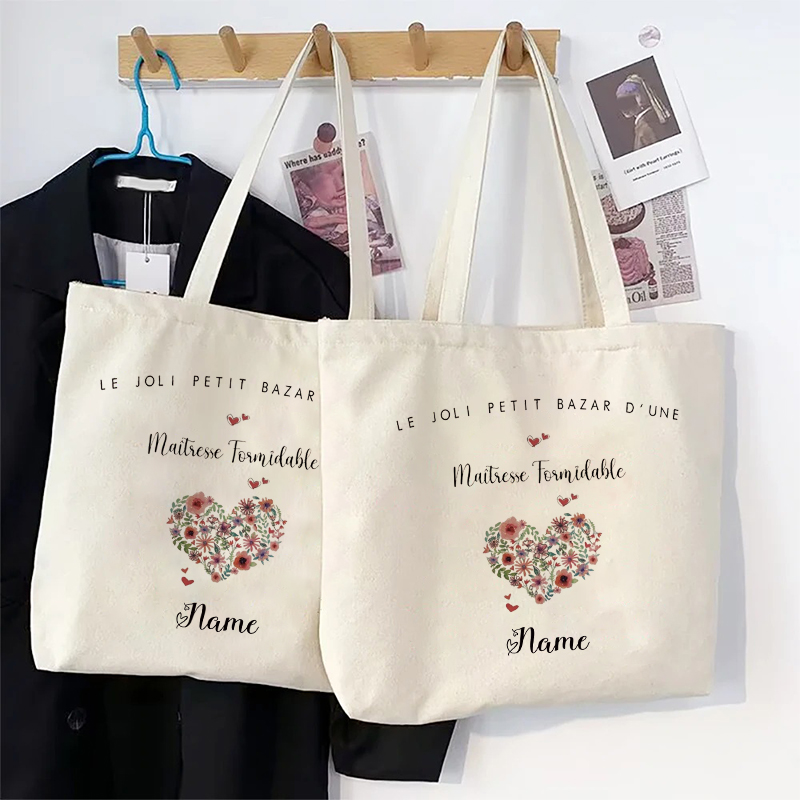 Personalized Name ATSEM Super  - Women Bags Jute reseña y precio