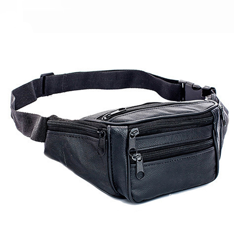 Genuine Leather Waist Bag Men  - Saddle Bag Leather reseña y precio