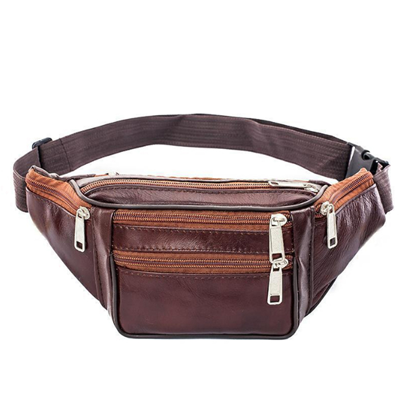 Genuine Leather Waist Bag Men  - Saddle Bag Leather reseña y precio