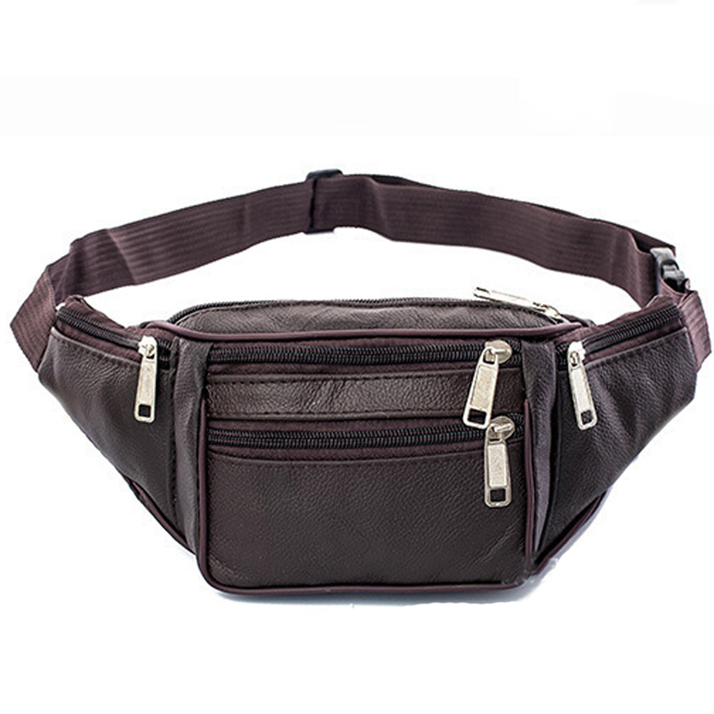 Genuine Leather Waist Bag Men  - Saddle Bag Leather reseña y precio