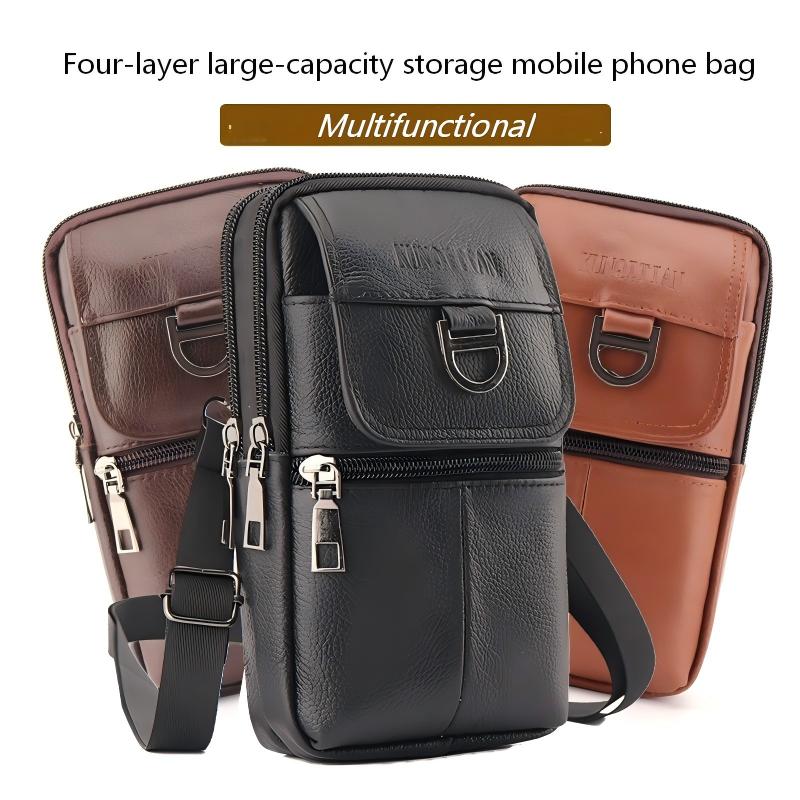 Men's leather waist bag - Larg - Saddle Bag Leather reseña y precio