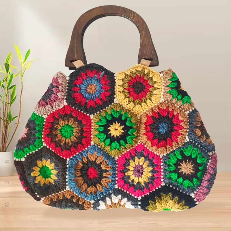 Bohemian Granny SquareCrochet  - Women Bags Handmade reseña y precio