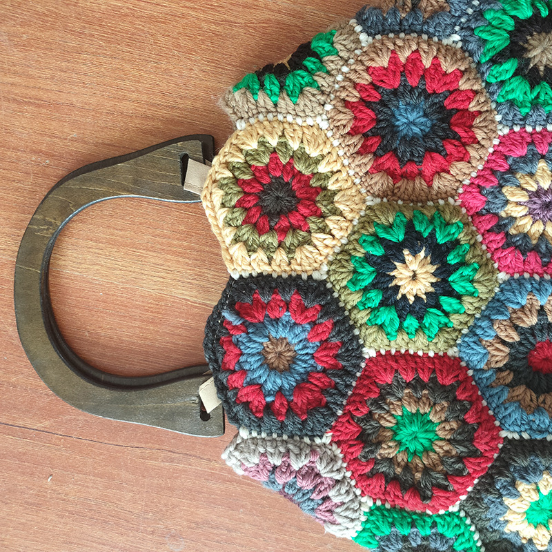 Bohemian Granny SquareCrochet  - Women Bags Handmade reseña y precio