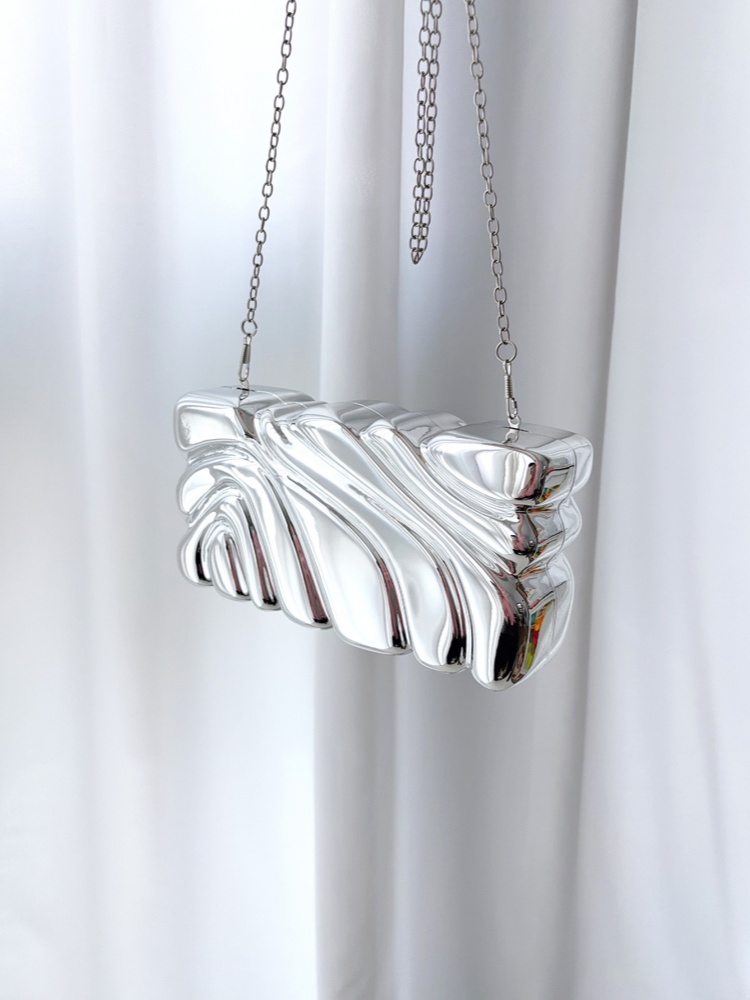 Acrylic Wing Striped Electropl - Women Handheld Bags reseña y precio