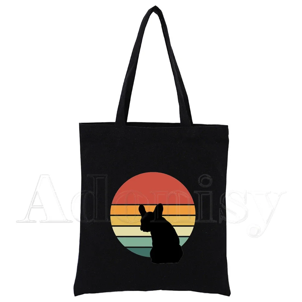 French Bulldog Shopping Bag Gr - Women Bags Jute reseña y precio