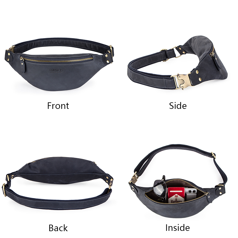 CONTACT'S 100% Crazy Horse Lea - Saddle Bag Leather reseña y precio